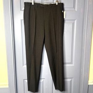 Chaps NWT Total Comfort Performance Series Dress Pants Trousers Grey Size 36/32